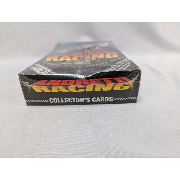 1956-1991 ANDRETTI RACING CARDS SEALED BOX 36 PKS POTENTIAL AUTOGRAPHS GOLD - Picture 4 of 6